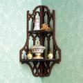 Design Toscano Canterbury Cathedral Gothic Wooden Corner Shelf BN1325